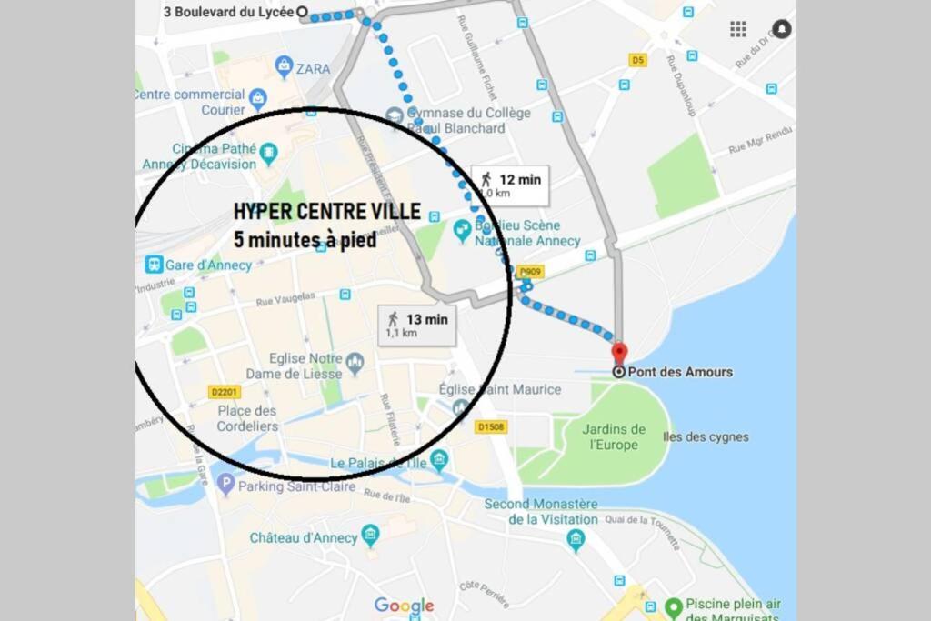La Forclaz - Centre Ville & Lac, Balcon, Parking Άννεσι Εξωτερικό φωτογραφία